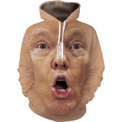 Trump face clearance sweatshirt